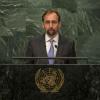 Zeid Al Hussein em discurso na Assembleia Geral. Foto: ONU/Cia Pak