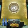 Ban em discurso na Assembleia Geral. Foto: ONU/Rick Bajornas