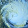 Imagem de satélite do ciclone Dineo