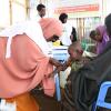 Criança é vacinada contra sarampo em campanha em Baidoa, na Somália. Foto: Unicef/Yasin Mohamed Hersi