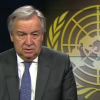 António Guterres nos estúdios da TV ONU. Foto ONU.