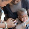 A campanha de vacinação vai fornecer aos menores vitamina A e um medicamento para verme intestinal. Foto: Unicef/Adriko