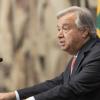 António Guterres em coletiva de imprensa na sede da ONU, em Nova Iorque. Foto: ONU/Mark Garten