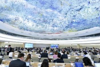 Conselho de Direitos Humanos em Genebra. Foto: ONU/Jean-Marc Ferré