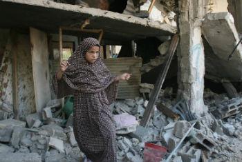 Destruição em Gaza. Foto: Ocha