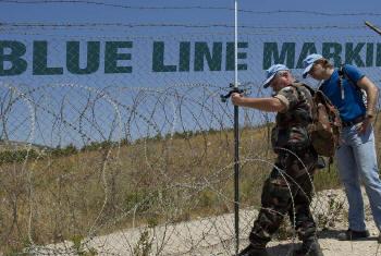 "Linha-Azul", faixa que divide o Israel e o Líbano. Foto: Unifil