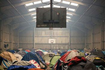Acampamento de refugiados sírios improvisado. Foto: Acnur/C. Vander Eecken