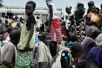 Deslocados internos no Sudão do Sul. Foto: Unicef/Jacob Zocherman