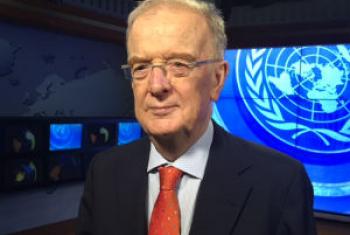 Jorge Sampaio na sede das Nações Unidas. Foto: Rádio ONU