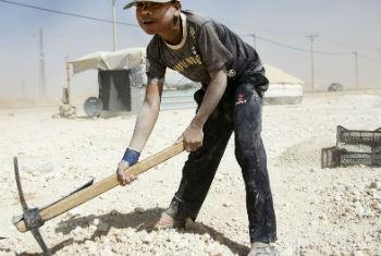 Trabalho infantil na Síria. Foto: Rosie Thompson/Save the Children