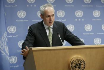 O porta-voz do secretário-geral da ONU Stephane Dujarric. Foto: ONU/Evan Schneider