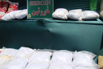 Heroína apreendida no Irão. Foto: Unodc