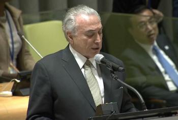 Presidente do Brasil, Michel Temer. Foto: Reprodução vídeo