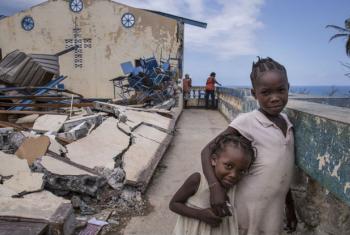 A representante do Unicef afirmou que escolas, hospitais e residências foram destruídas pelo furacão Matthew. Foto: Unicef/LeMoyne
