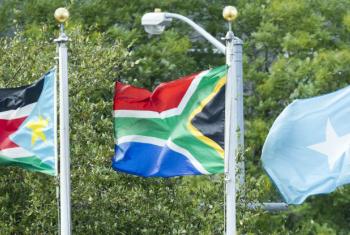 Bandeira da África do Sul. Foto: ONU/Loey Felipe