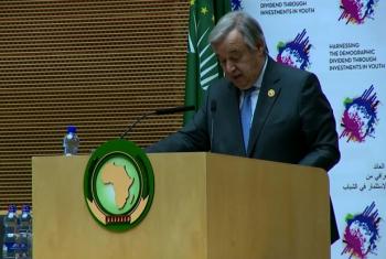 António Guterres. Foto: Reprodução vídeo União Africana