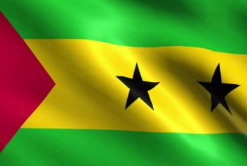 Bandeira de São Tomé e Príncipe.