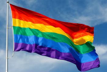Duas pessoas foram detidas por carregar a bandeira do arco-íris durante um concerto. Foto: OIT