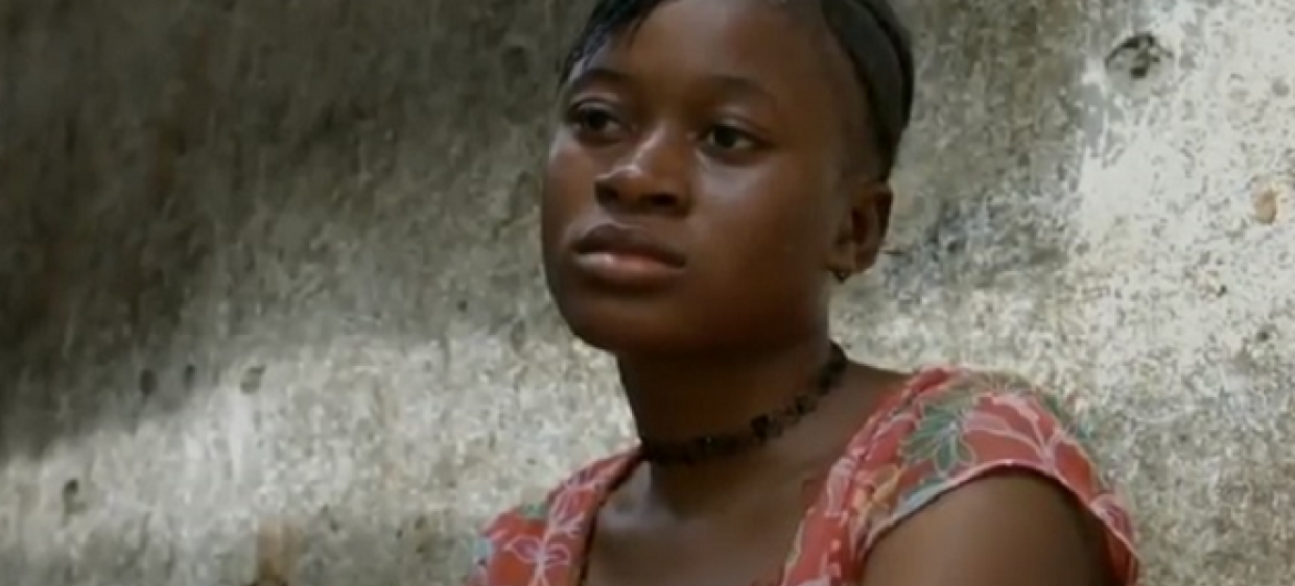 Isha Sillah, msichana aliyeepuka ndoa za utotoni Sierra Leone. Picha: UM/Video capture