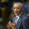 Rais Barack Obama wa Marekani akihutubia Baraza Kuu la Umoja wa Mataifa. (Picha:UN/Mark Garten)